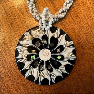 Mother of Pearl Inlay Necklace